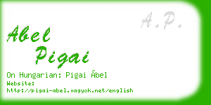 abel pigai business card