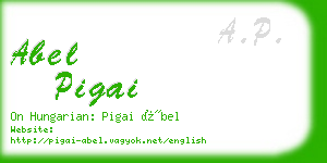 abel pigai business card